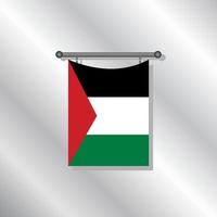 illustratie van Palestina vlag sjabloon vector