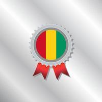 illustratie van Guinea vlag sjabloon vector