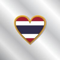 illustratie van Thailand vlag sjabloon vector