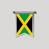 illustratie van Jamaica vlag sjabloon vector