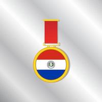 illustratie van Paraguay vlag sjabloon vector