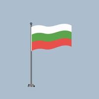 illustratie van bulgarije vlag sjabloon vector