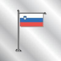 illustratie van Slovenië vlag sjabloon vector