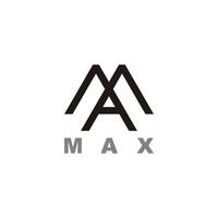 brief max. hoogte gemakkelijk meetkundig lijnen ontwerp symbool vector