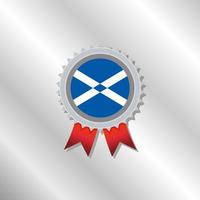 illustratie van Schotland vlag sjabloon vector