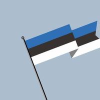 illustratie van Estland vlag sjabloon vector