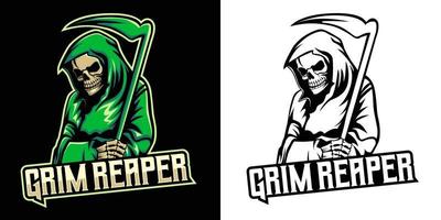 grim reaper esport logo mascotte ontwerp vector