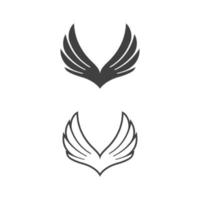 valk vleugel pictogram sjabloon vector