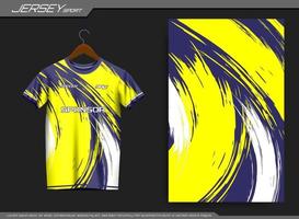 Jersey sport- t-shirt. voetbal Jersey mockup voor voetbal club. geschikt voor Jersey, achtergrond, poster, enz. vector