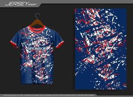 Jersey sport- t-shirt. voetbal Jersey mockup voor voetbal club. geschikt voor Jersey, achtergrond, poster, enz. vector