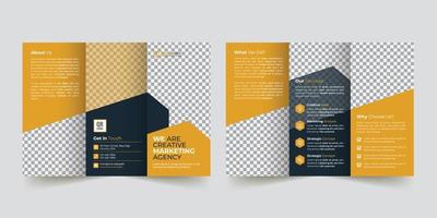 zakelijke drievoud brochure sjabloon ontwerp vector