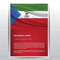 equatoriaal vlag ontwerp vector