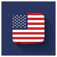 Verenigde Staten van Amerika vlag ontwerp vector