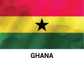 Ghana vlag ontwerp vector