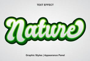 natuur tekst effect met grafisch stijl en kan worden bewerkt. vector