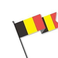 illustratie van belgie vlag sjabloon vector