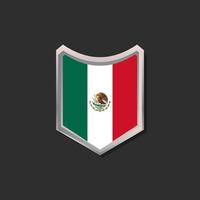 illustratie van Mexico vlag sjabloon vector