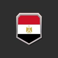 illustratie van Egypte vlag sjabloon vector