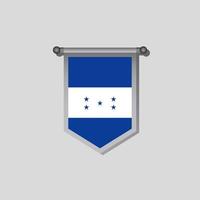 illustratie van Honduras vlag sjabloon vector