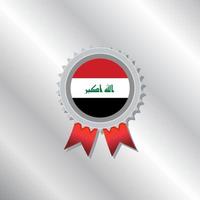illustratie van Irak vlag sjabloon vector