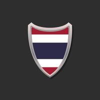 illustratie van Thailand vlag sjabloon vector