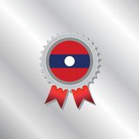 illustratie van Laos vlag sjabloon vector