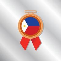 illustratie van Filippijnen vlag sjabloon vector