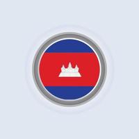 illustratie van Cambodja vlag sjabloon vector