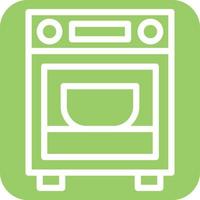 oven pictogramstijl vector