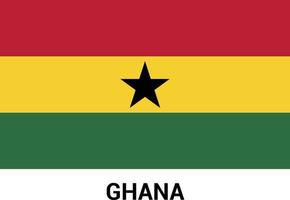 Ghana vlag ontwerp vector