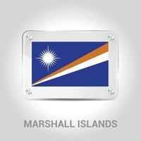 maarschalk eilanden vlag ontwerp vector