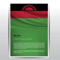 Malawi vlaggen ontwerp vector