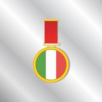 illustratie van Italië vlag sjabloon vector