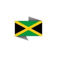 illustratie van Jamaica vlag sjabloon vector