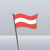illustratie van Oostenrijk vlag sjabloon vector