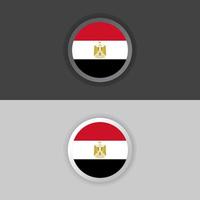 illustratie van Egypte vlag sjabloon vector