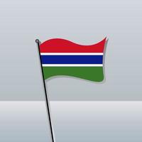 illustratie van Gambia vlag sjabloon vector