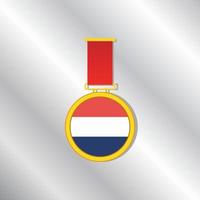 illustratie van Nederland vlag sjabloon vector