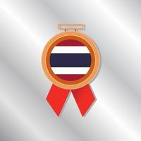 illustratie van Thailand vlag sjabloon vector