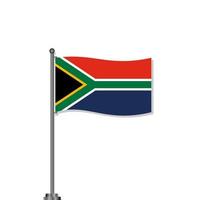 illustratie van zuiden Afrika vlag sjabloon vector