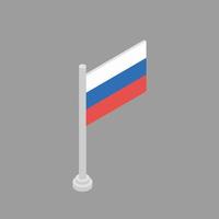 illustratie van Rusland vlag sjabloon vector