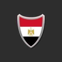 illustratie van Egypte vlag sjabloon vector