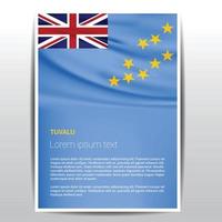 Tuvalu vlag ontwerp vector