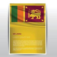 Sri Lanka onafhankelijkheid dag ontwerp kaart vector