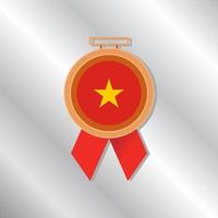 illustratie van Vietnam vlag sjabloon vector