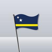 illustratie van Curacao vlag sjabloon vector