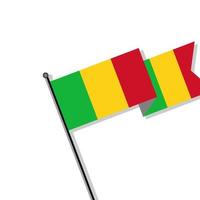 illustratie van Mali vlag sjabloon vector