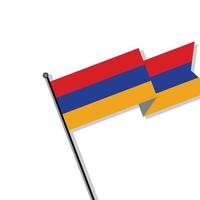 illustratie van Armenië vlag sjabloon vector