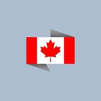 illustratie van Canada vlag sjabloon vector