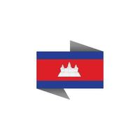 illustratie van Cambodja vlag sjabloon vector